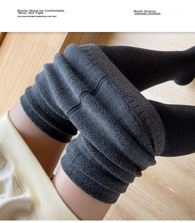 Женские леггинсы LangSha, утепленные флисом, теплые, с вертикальной полоской, утягивающие, с высокой талией, плотные колготки