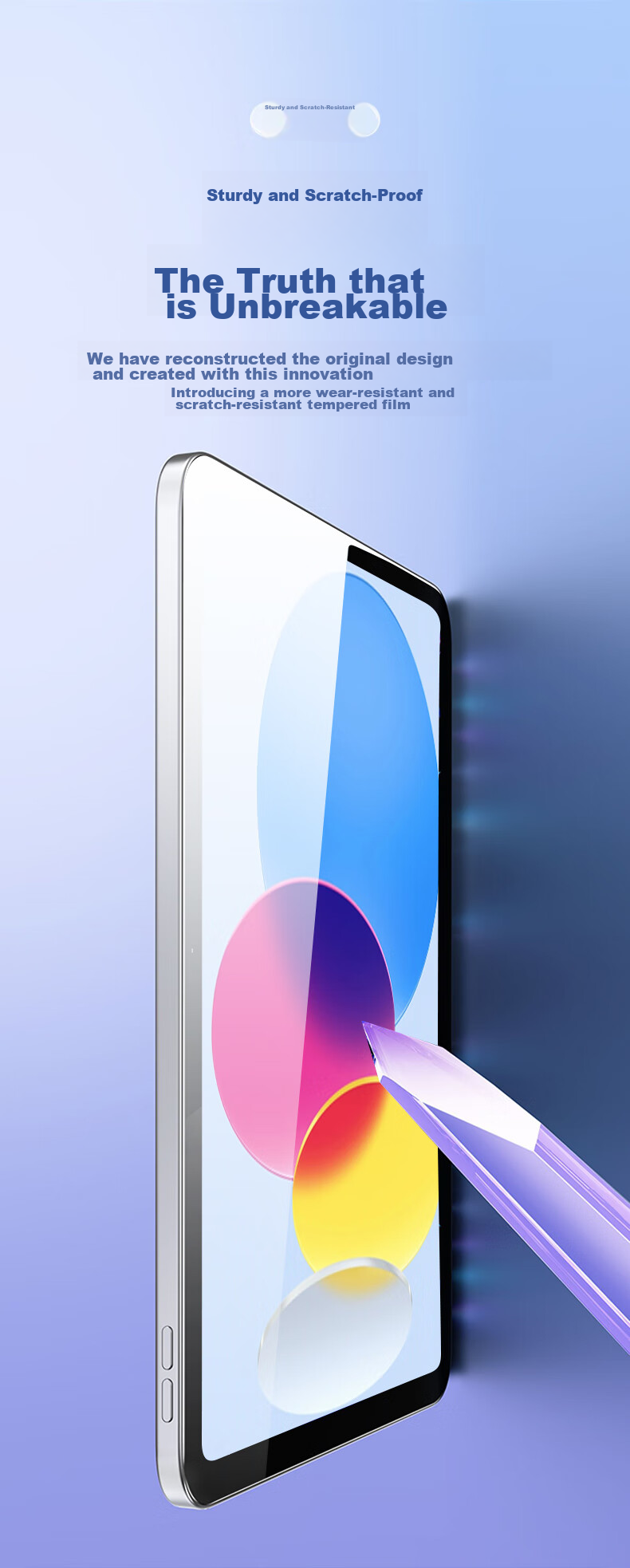 Защитная пленка PISEN для iPad 11/10 (2025/2022), закаленное стекло, HD, антибликовая, противоударная, 2 шт.