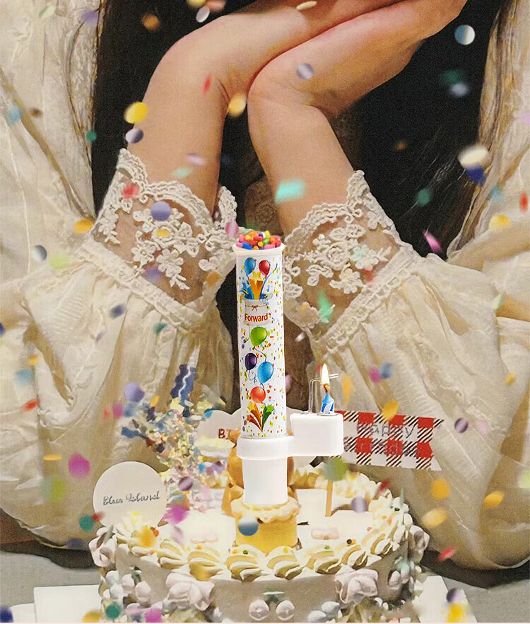 Свечи для торта Ounizi "Конфетный взрыв", 3 шт., для украшения дня рождения, вечеринки, создания атмосферы