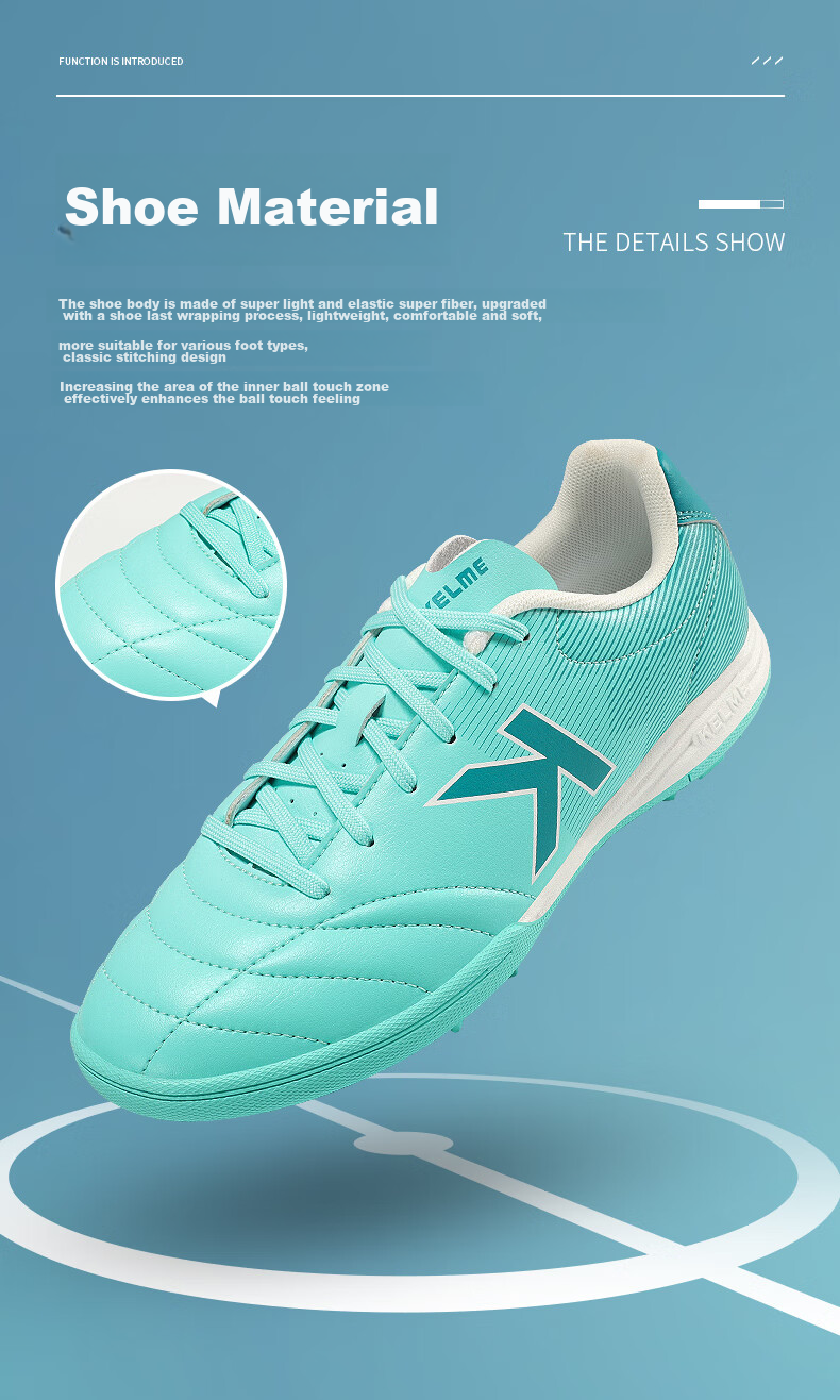 Футбольные бутсы KELME TF для мужчин и подростков, дышащие, нескользящие, профессиональные тренировочные бутсы для футбола, черные, размер 34