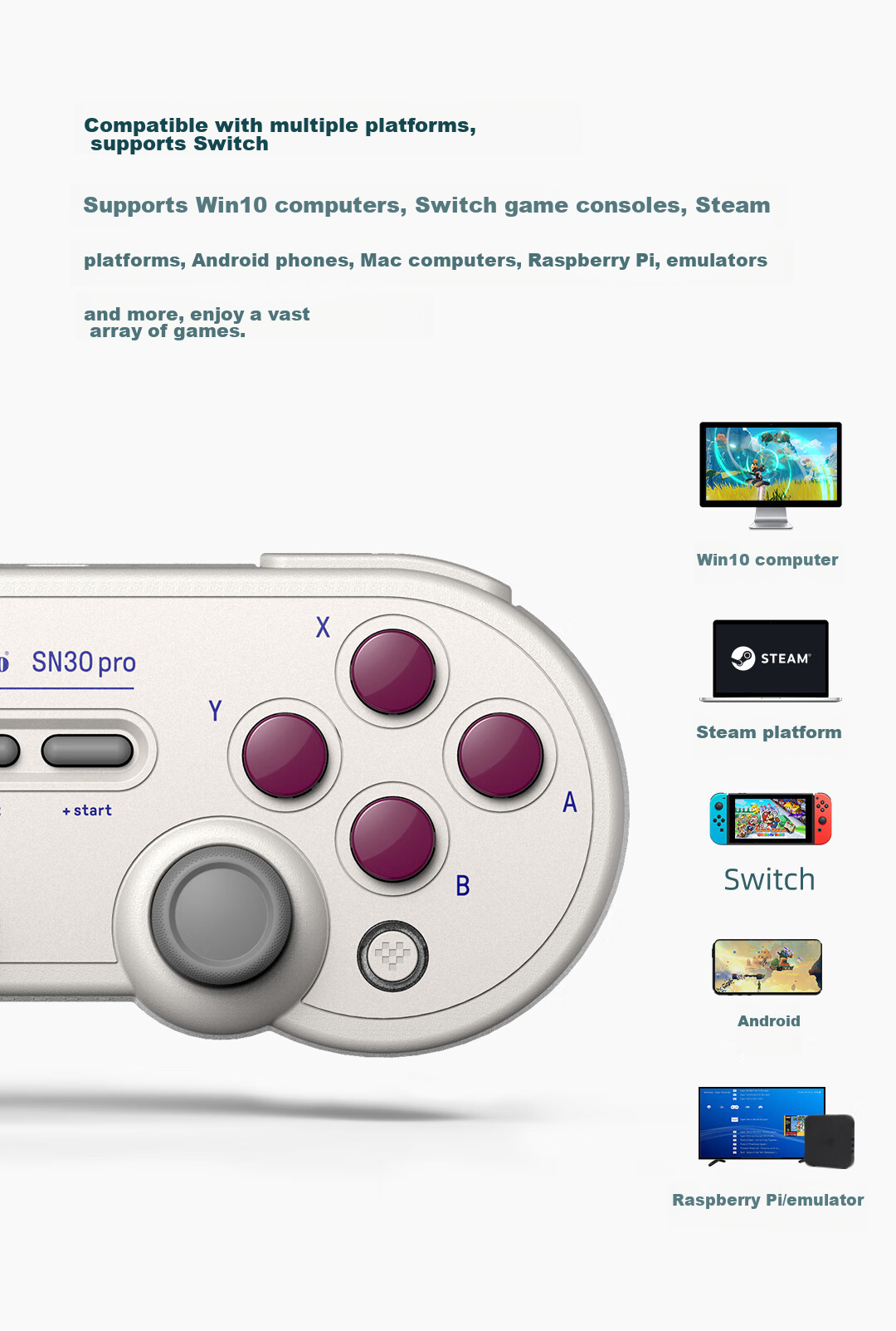 Беспроводной геймпад 8BitDo SN30 Pro