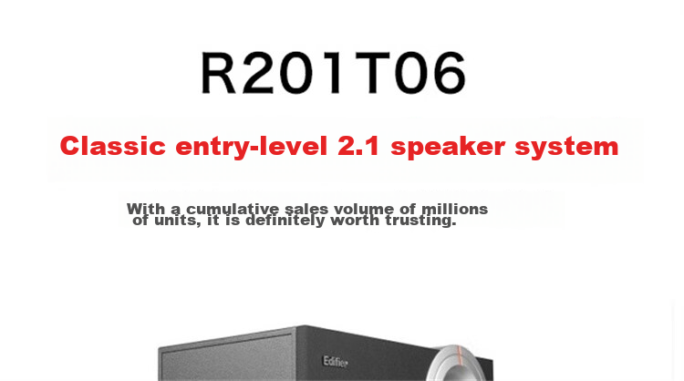 Компьютерные колонки EDIFIER R201T06 2.1, черные
