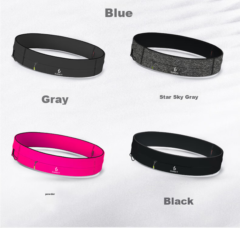 Поясная сумка Flipbelt Zipped Waist Pack, для спорта, бега, туризма, марафона, велоспорта, размер XL, звездный серый