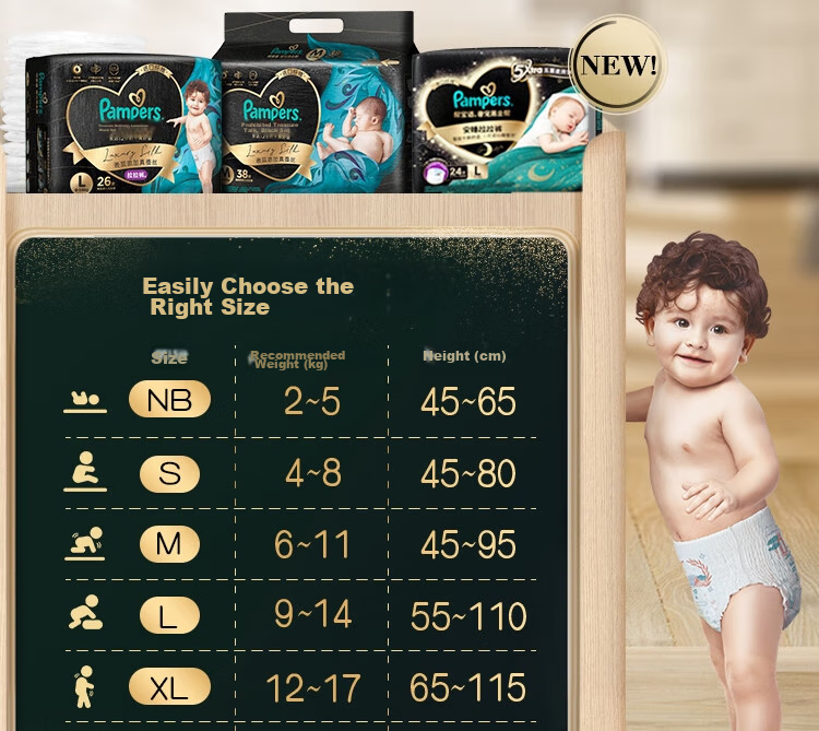 Подгузники Pampers Black Gold Care, ультратонкие, дышащие, размер M4 (6-11 кг), 1 шт.