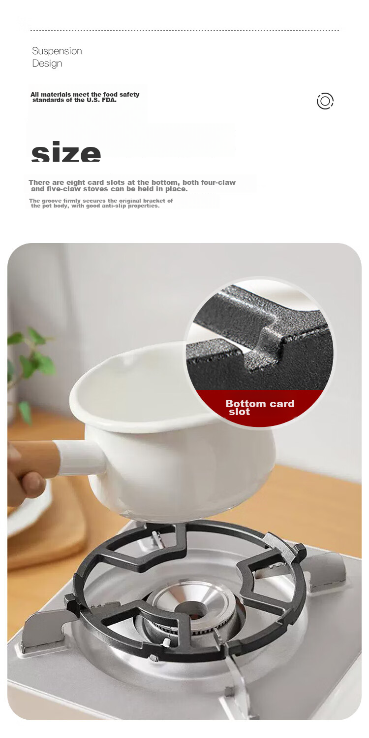 Подставка для газовой плиты MAXCOOK, нескользящая, чугунная, для сковородок и плоских кастрюль, универсальная модель MCCU2364