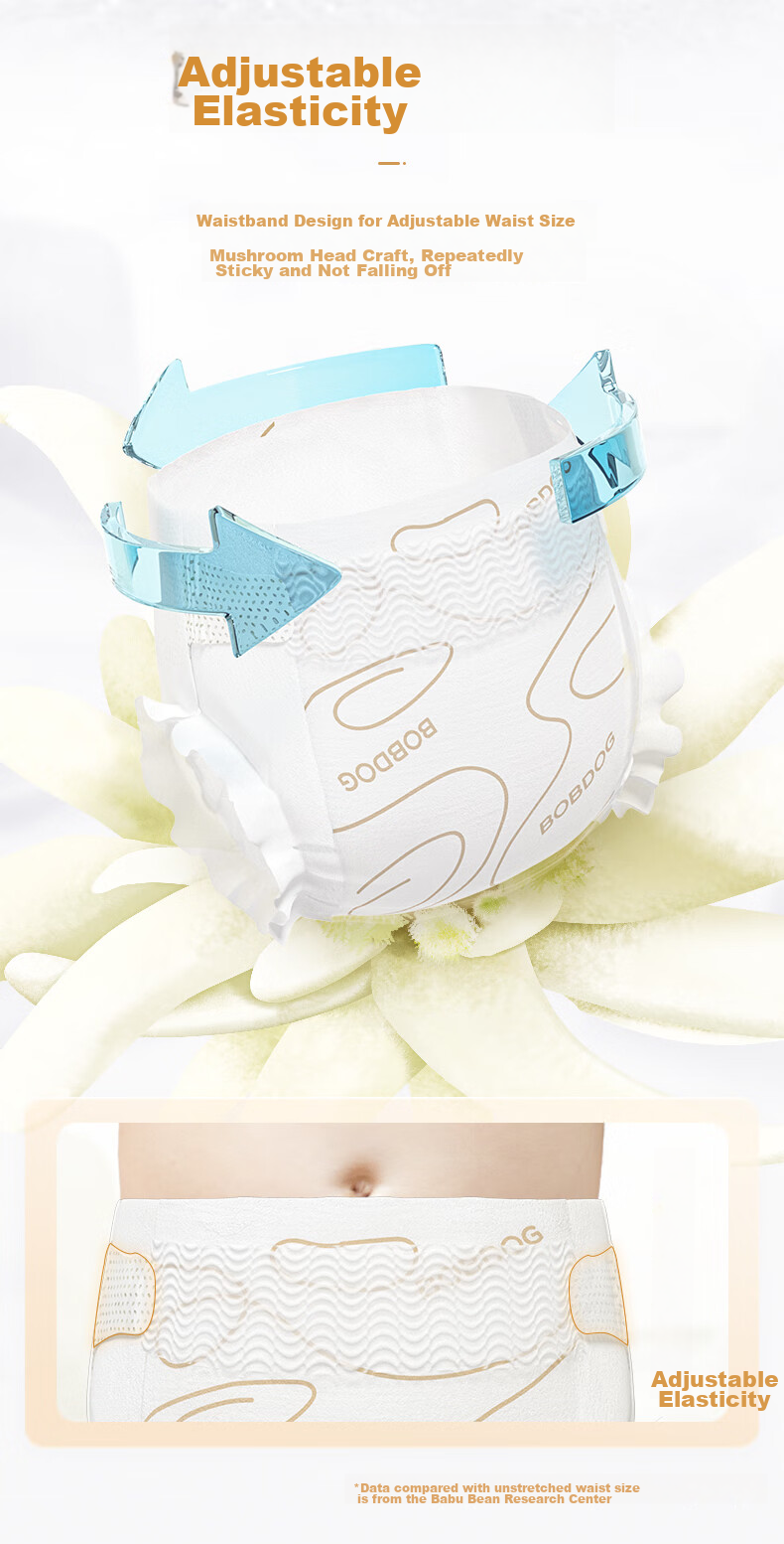 Подгузники BOBDOG Snow Aurora, размер S, 56 шт. (4-8 кг)