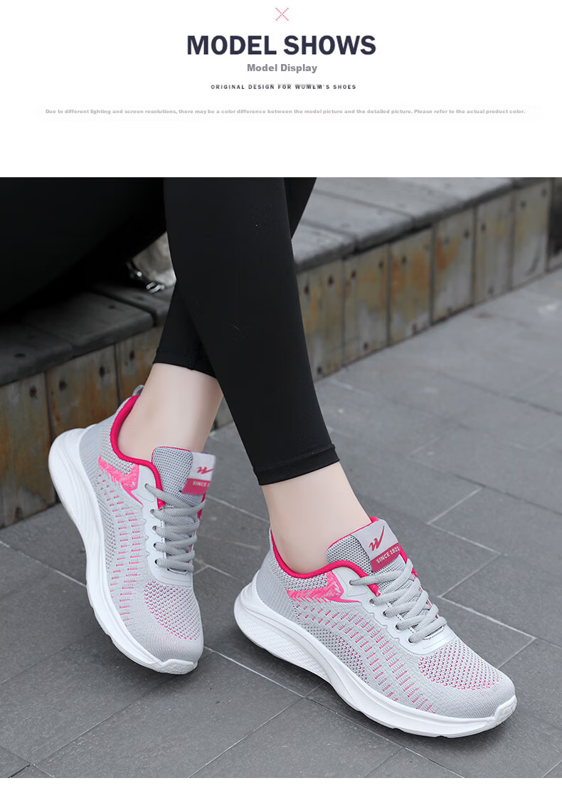 Женские кроссовки Shuangxingbate, весна-осень, сетчатый верх Flyknit, удобные, легкие, дышащие, повседневные, амортизирующие, износостойкие, для бега и путешествий