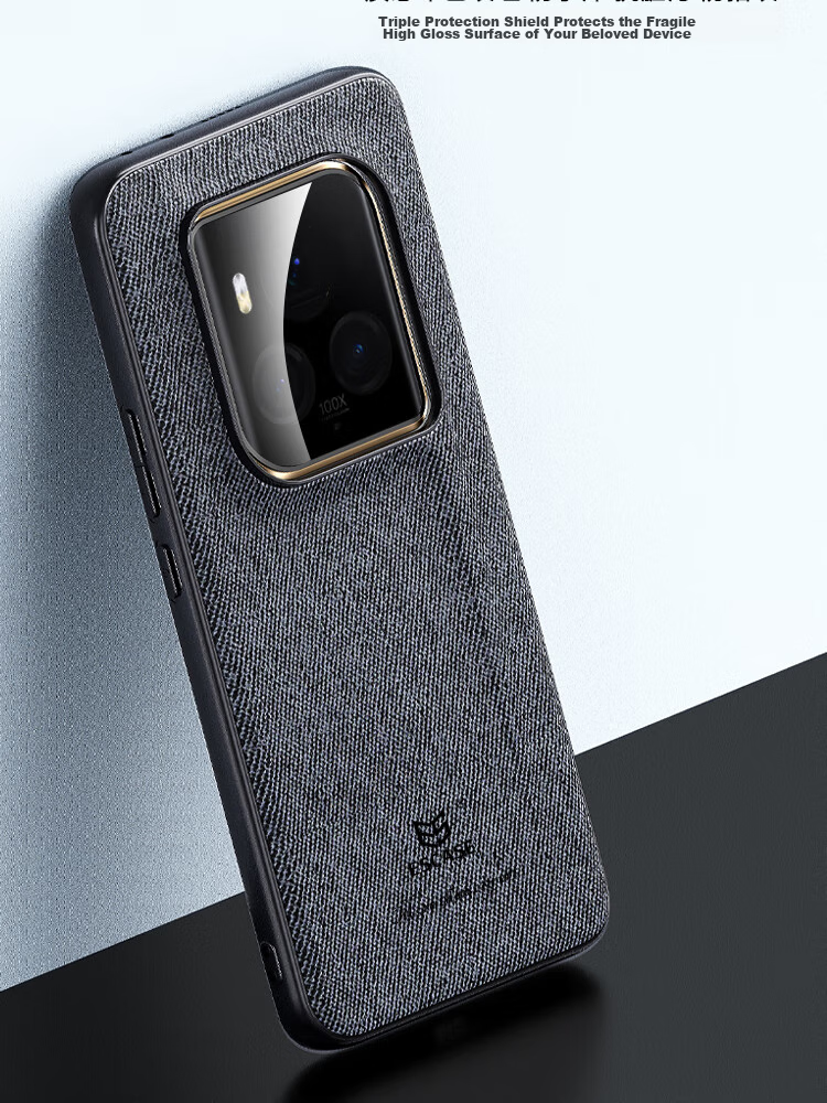 Чехол ESCASE для Honor Magic6 Ultimate Edition, защита от падений, противоударный, из ткани, черный