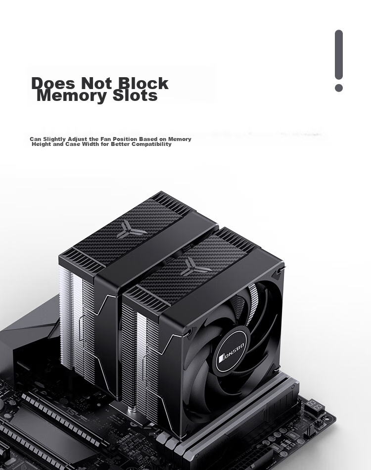 Кулер для процессора JONBO CR-3000E Standard Edition, двухбашенный, с двумя вентиляторами, 6 тепловых трубок, ШИМ, для многоплатформенных систем, с термопастой