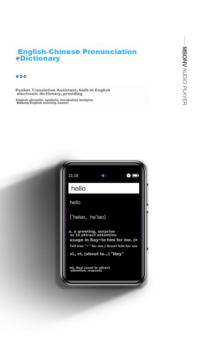MP3-плеер BENJIE X1, 2.0-дюймовый сенсорный экран, 16 ГБ, Bluetooth, портативный плеер для студентов, версия P3 с синхронизированным MP4 материалом