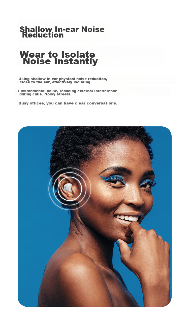 Беспроводные наушники Newmine LY02 TWS, вкладыши Bluetooth 5.1, с дисплеем уровня заряда, белый