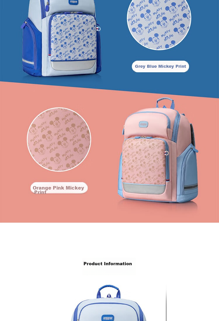 Рюкзак AMERICAN TOURISTER для девочек, удобный, для начальной школы (1-3 классы), защищающий позвоночник, антибактериальный, легкий, большой вместимости