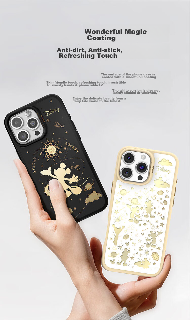 Чехол для Apple iPhone 16 Pro BELKIN Disney Shining Mickey, MagSafe, противоударный, TPU, черный