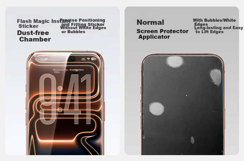 Защитное стекло SmartDevil для Apple iPhone 17 Pro Max, антишпионское, противоударное, полноэкранное, 1 шт.