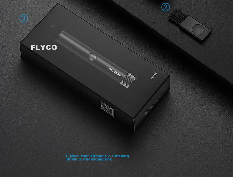 Электрический триммер для носа FLYCO FS5605, машинка для стрижки волос в носу и ушах, триммер для носа и ушей, инструмент для удаления волос в носу, ножницы для мужчин и женщин, подарок на Новый год, День святого Валентина