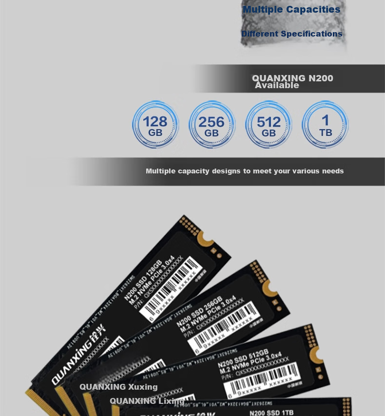 SSD накопитель QUANXING N200 1TB M.2 PCIe 3.0 NVMe