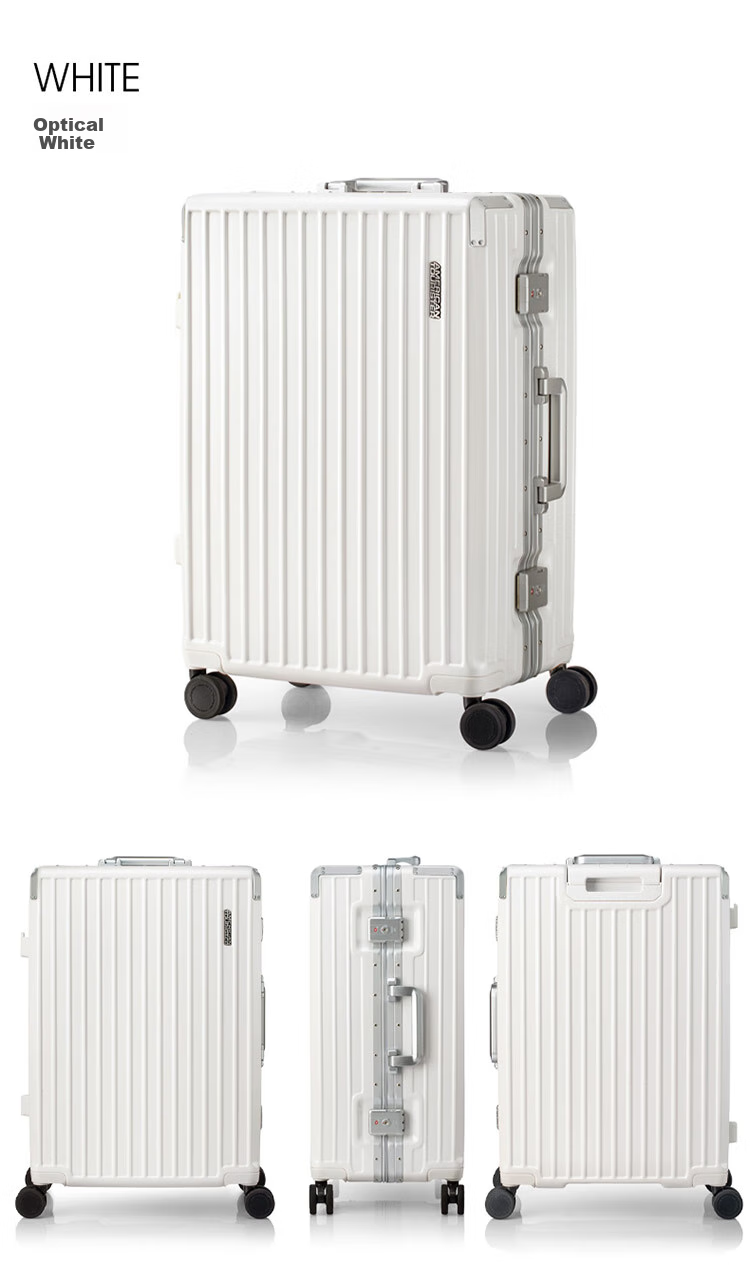 Чемодан AMERICAN TOURISTER, 20-дюймовый, с алюминиевой рамой, дорожный, с кодовым замком, мятно-зеленый