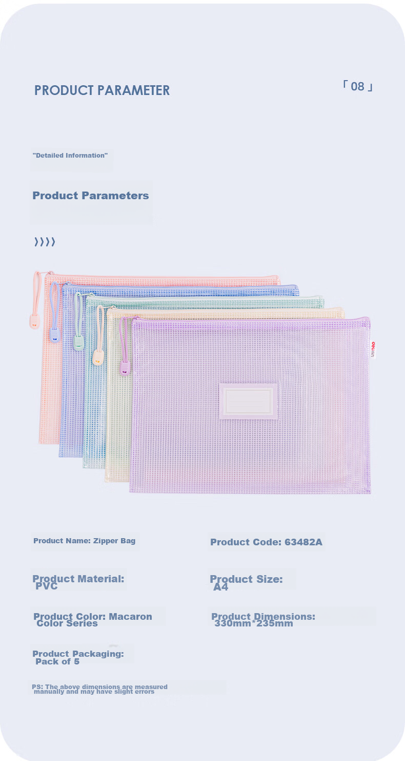 Папка-портфель Deli 63482A, формат A4, макаронные цвета, с этикеткой, 5 шт.
