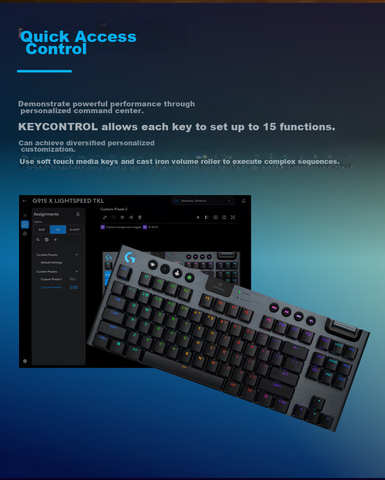 Игровая клавиатура G915 X LIGHTSPEED TKL