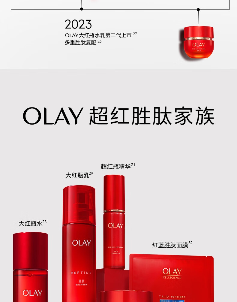 玉兰油（OLAY）超红瓶信号霜乳液面霜50g大红瓶面霜提拉紧致抗皱面霜新年礼物