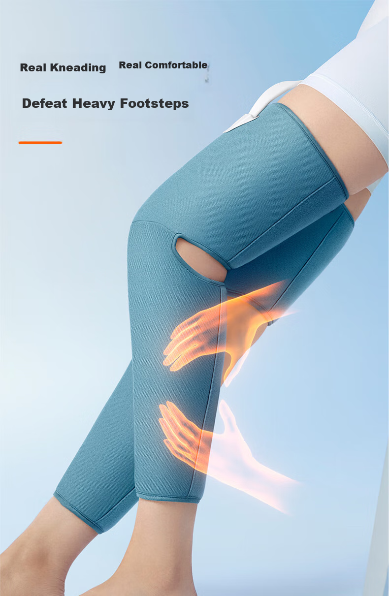 Массажер для ног Keepfit KPF-Leg07 с функцией теплового компресса для коленей, автоматическое разминание для бедер и икр, улучшение кровообращения, подарок на праздник