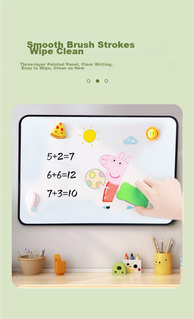 Flybook Desktop Whiteboard with Stand, Handheld, Double-Sided Erasable Writing Board, Portable Soft Edge Children's Small Blackboard, Home Memo Board, Office Planner Board, Live Streaming Room Prompt Board
