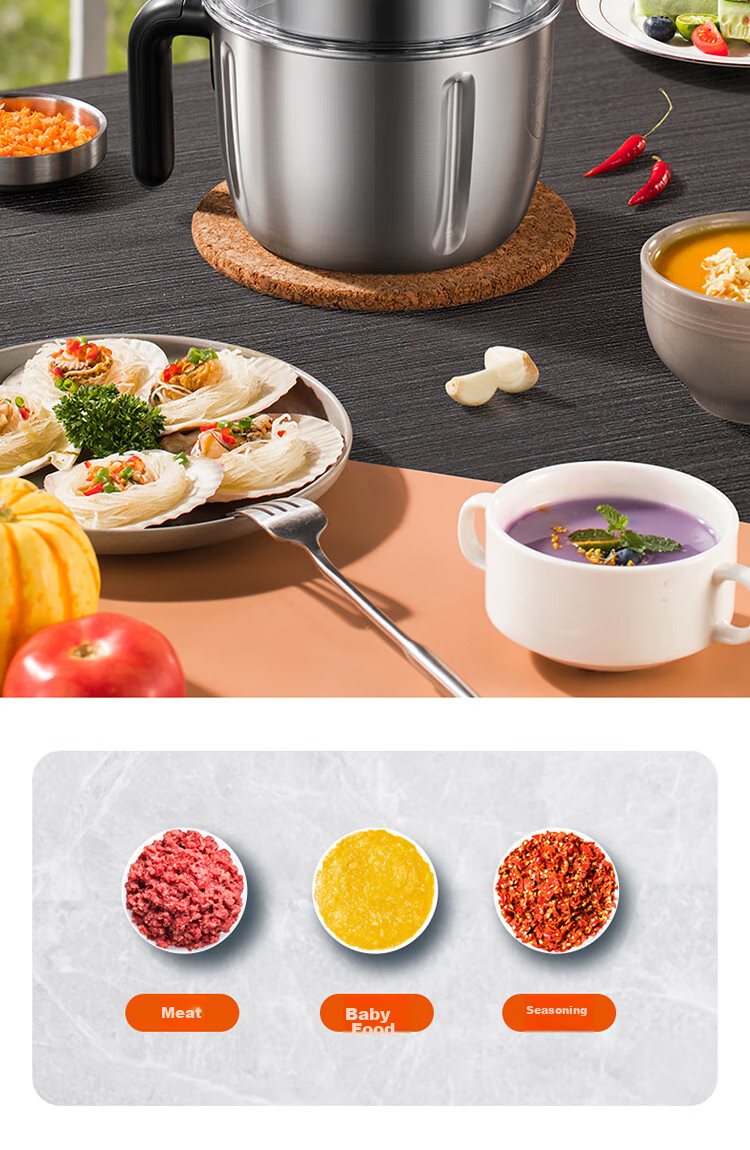 Мясорубка SUPOR JR56-U, электрическая, 2.2 л, 300 Вт, нержавеющая сталь