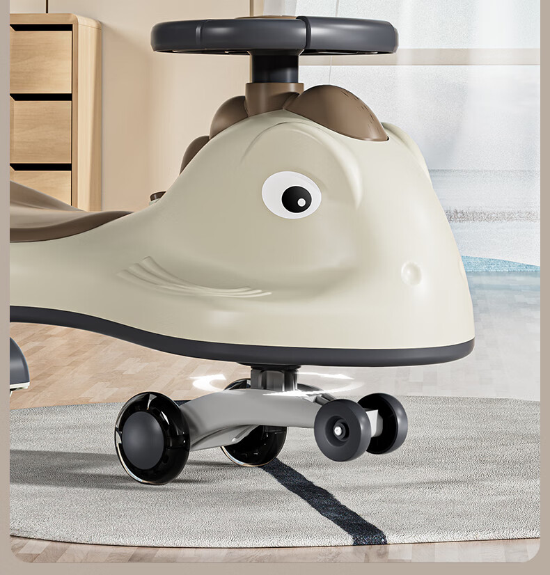 Детский самокат-каталка ANGI BABY Anti-Rollover Twist Car, двухместный, с поворотным передним колесом, подарок для детей