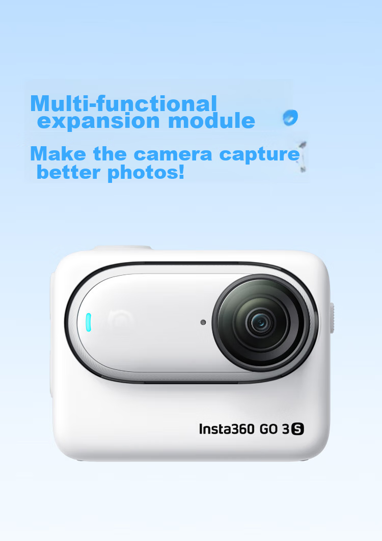 Экшн-камера Insta360 GO 3S 4K, водонепроницаемая, для влогов, спорта, 64 ГБ, Lingdongbai