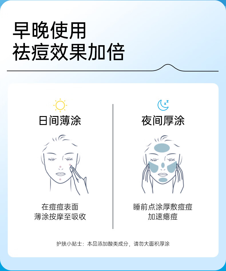 透真清颜水杨酸祛痘修护舒缓凝胶控油淡化痘印痘坑20g