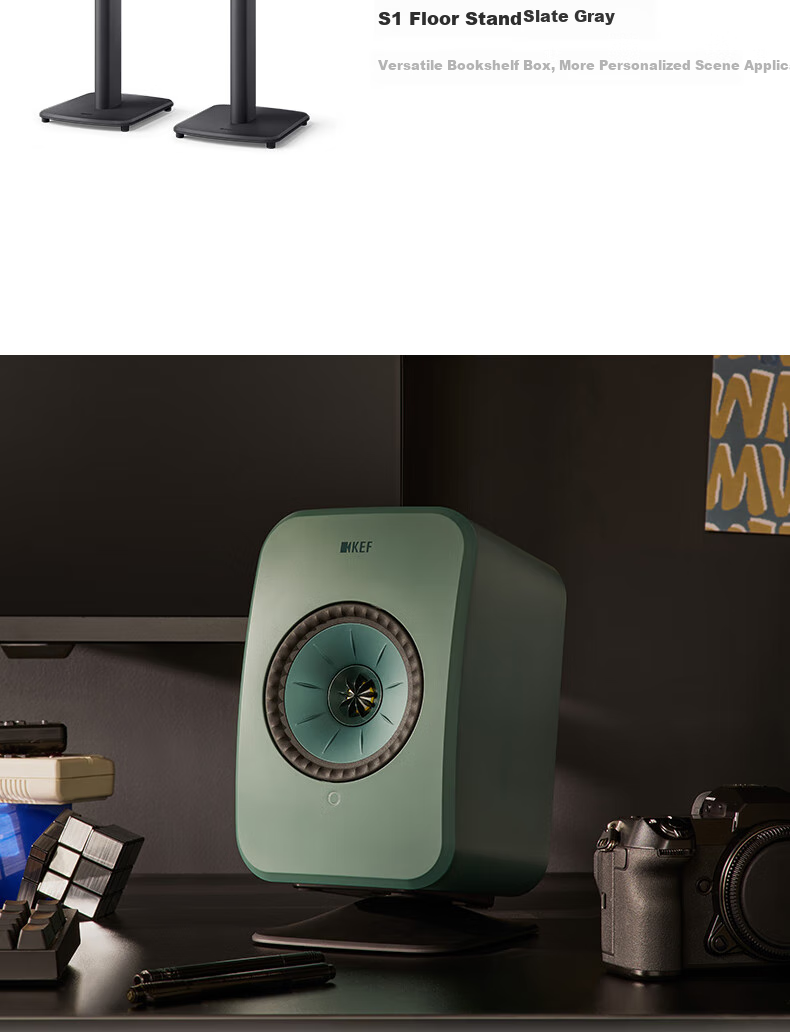 KEF LSX II LT Light Luxury Edition - беспроводная акустическая система Hi-Fi 2.0, стерео, Bluetooth, Wi-Fi, Rock White