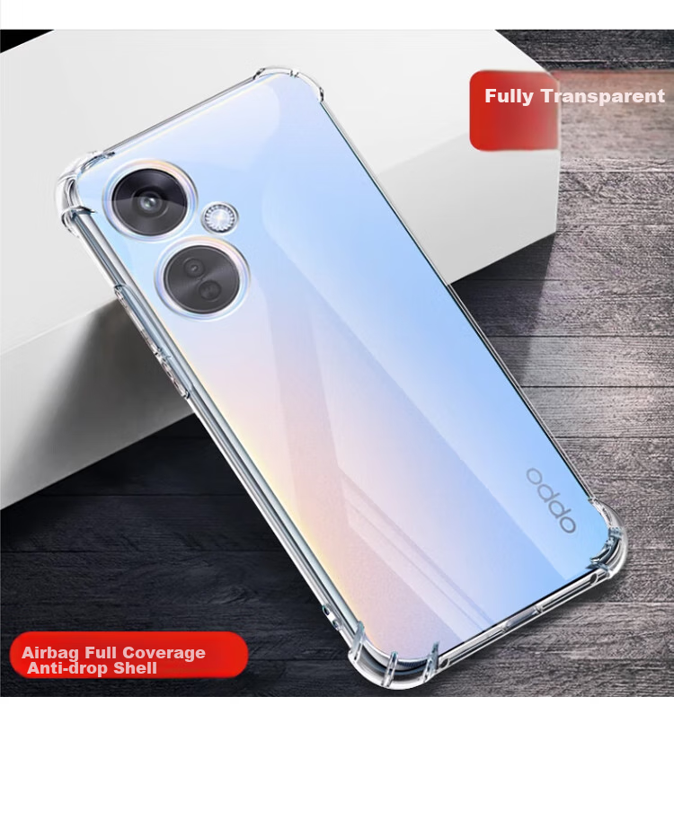 Противоударный чехол MAIKUQI для OPPO K11, защита от падений с воздушными подушками, прозрачный мягкий ТПУ, прозрачно-белый