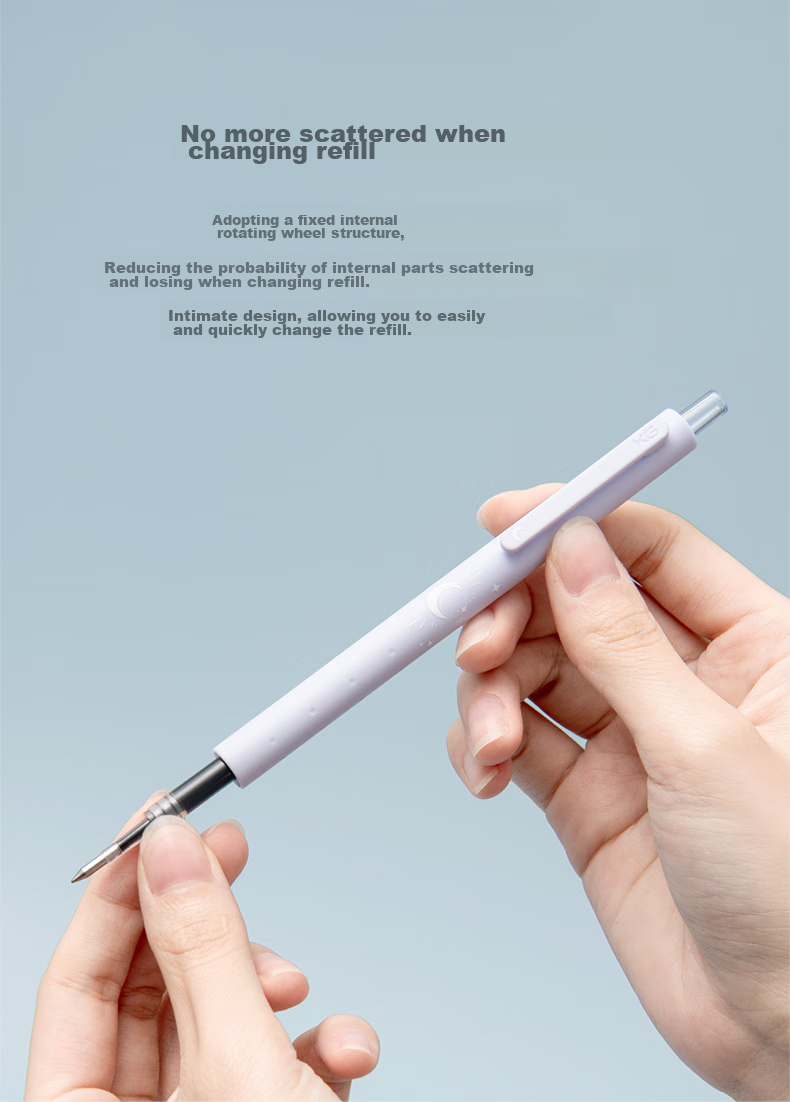Гелевая ручка KACO Premium Cherry Blossom, 0.5 мм, набор 3 шт. (2 черные, 1 розовая)