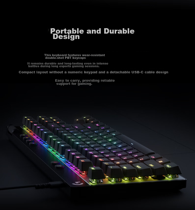 Игровая клавиатура G PRO X TKL RAPID, механическая, с магнитной осью, Quick Silver, для FPS, Vanguard, Warzone, RT Quick Trigger (розовый)