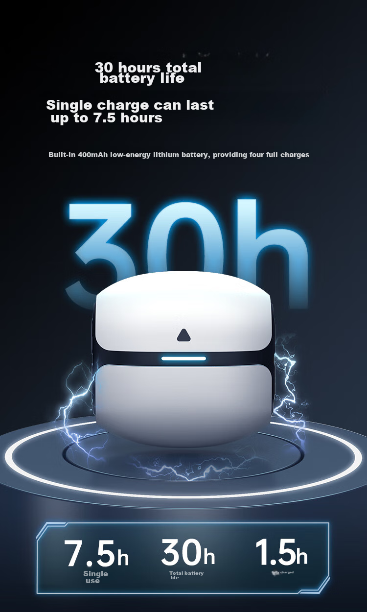Беспроводные наушники Lanshidun THETA PRO True Wireless Bluetooth, 45 мс низкая задержка, шумоподавление ENC, длительное время работы, серый