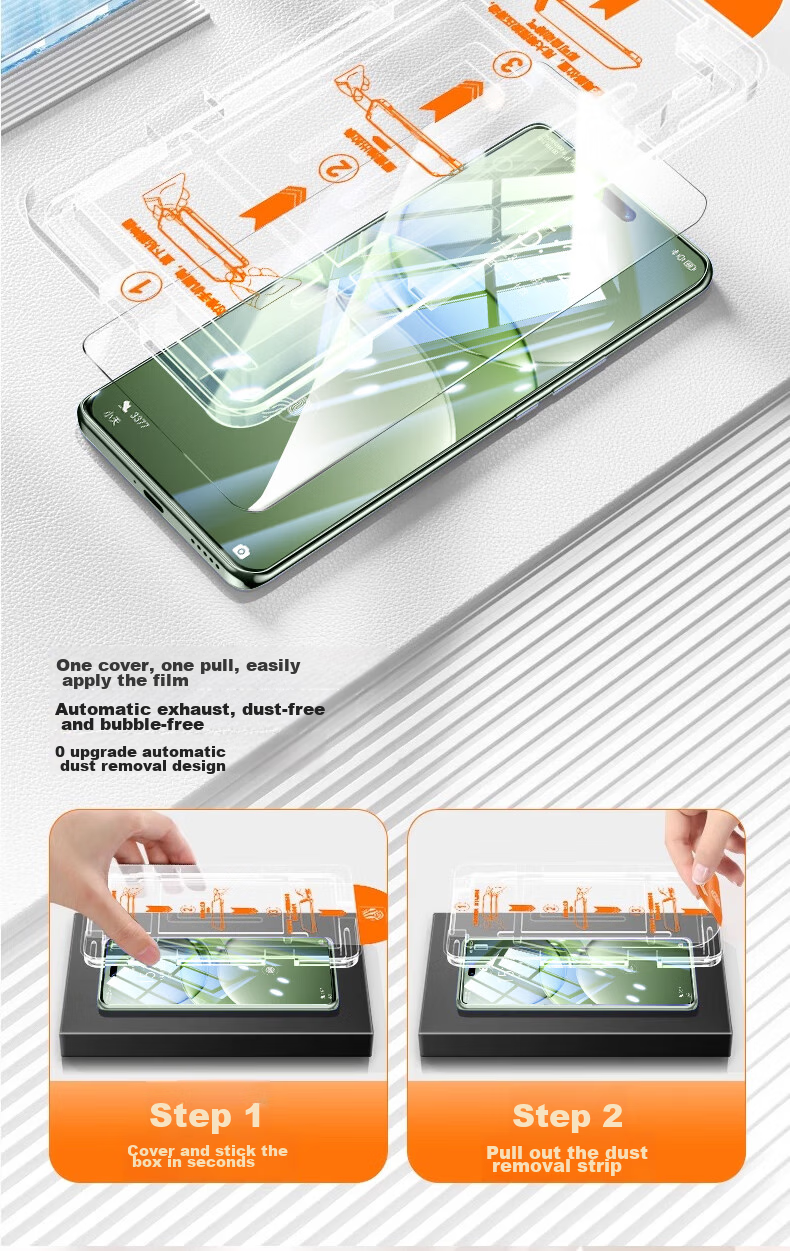 Защитное стекло DIVI для Huawei Nova 13 Pro / Nova 14 Pro, полное покрытие экрана, HD Clear, антиотпечатки, 2 шт.