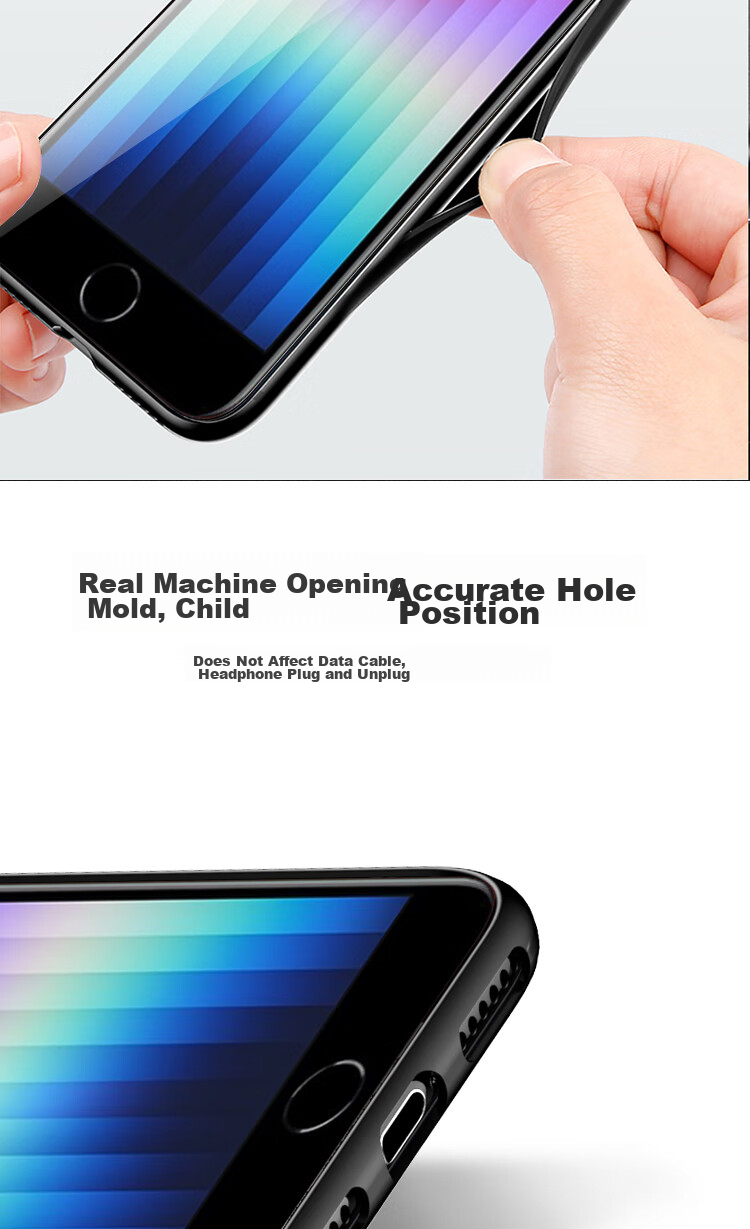 Чехол ESCAPE для iPhone SE3/7/8, противоударный, матовый, белый