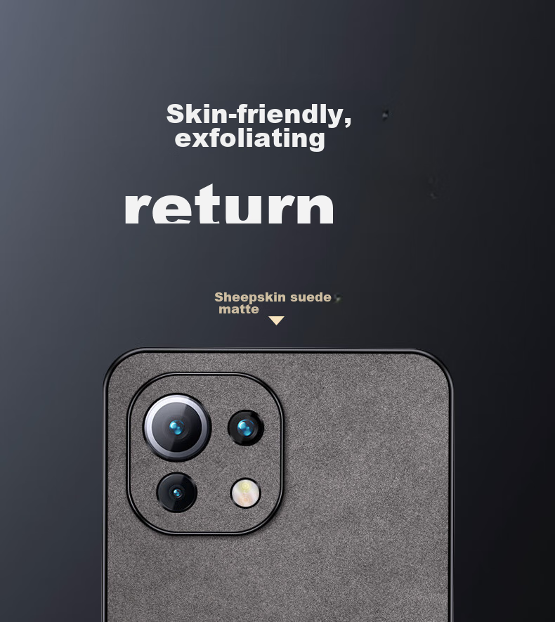 Чехол для Xiaomi 11 Lite / 11 Youth Edition Shangsu, противоударный, с защитой камеры, из силикона, черный