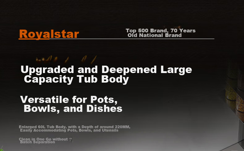 Кухонная мойка Royalstar, нержавеющая сталь, нано-соты, устойчивая к царапинам, двойная конструкция с выдвижным смесителем, 68x45 см