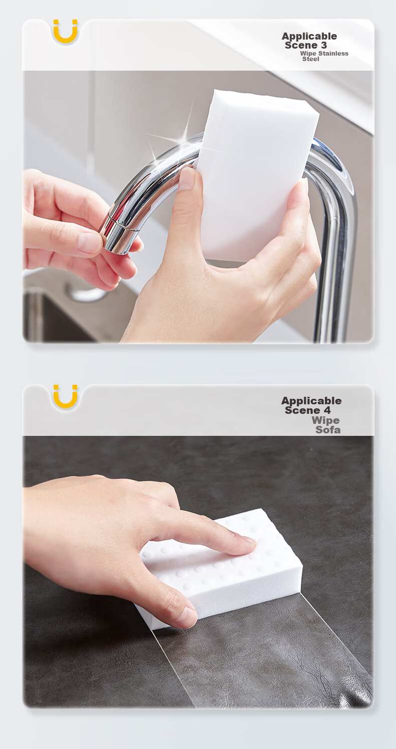 Набор губок для чистки Sulida Nano Sponge, 20 шт., белые