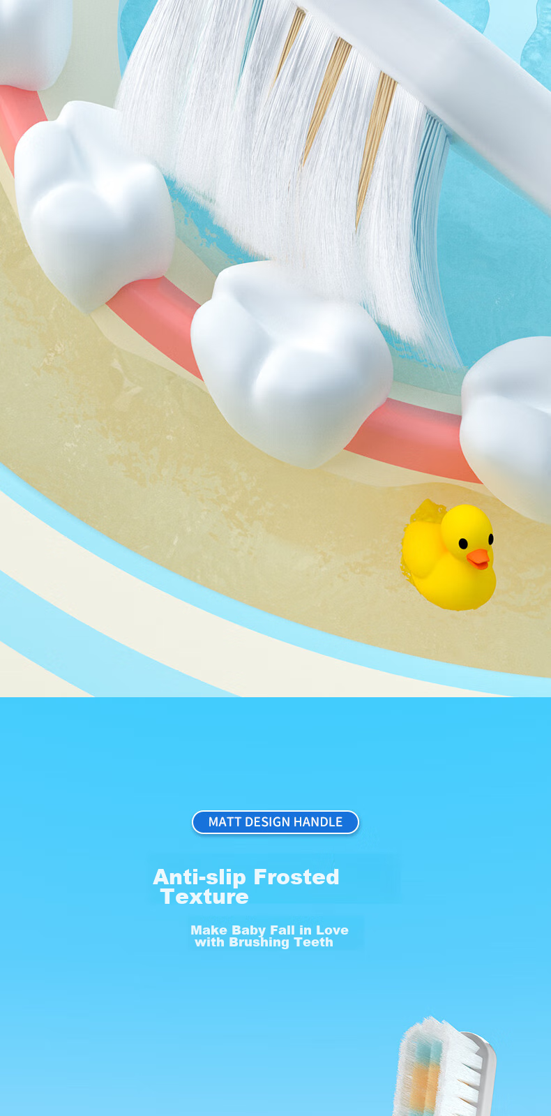 Детская зубная щетка Sweetrip для детей 6-12 лет, мягкая щетина, нескользящая широкая головка, защита десен и зубов, 4 шт.