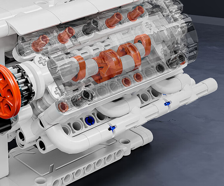 Конструктор ONEBOT V6 Engine Model, сборная модель двигателя, 14+, 400+ деталей, подарок
