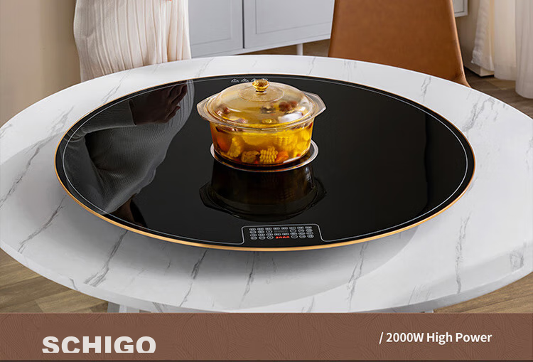CHIGO [Ультратонкая перегородка] Подогреватель для еды, тарелка для горячих блюд, новая модель 2025 года с доской для изоляции горячего горшка и нагревательной пластиной, изолятор для рисовой тарелки, подогреваемая кухонная плита DTL70-20