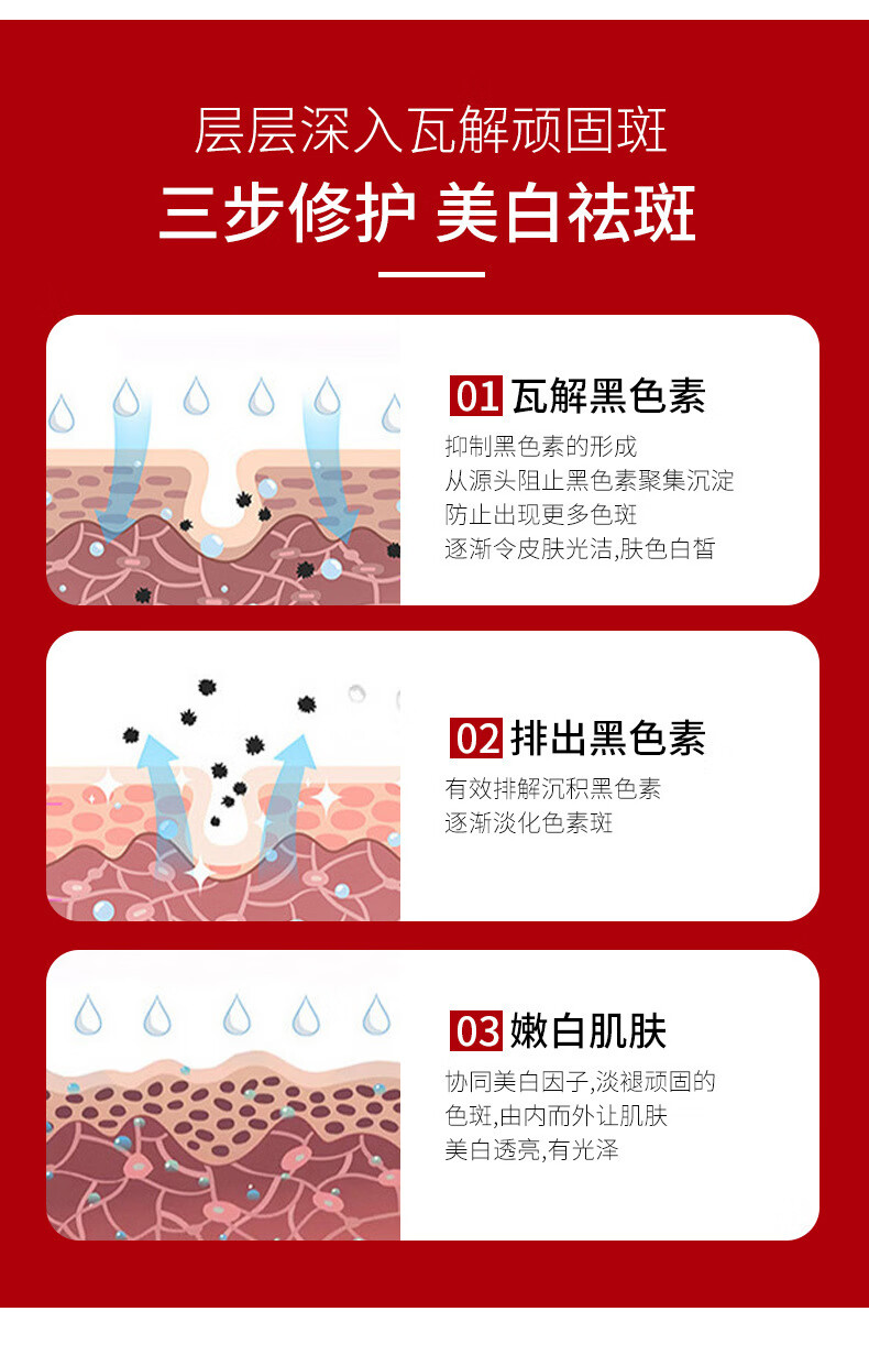 beauty notes南京同仁堂美白祛斑霜淡斑去斑淡化黑色素沉淀脸部老年斑20g