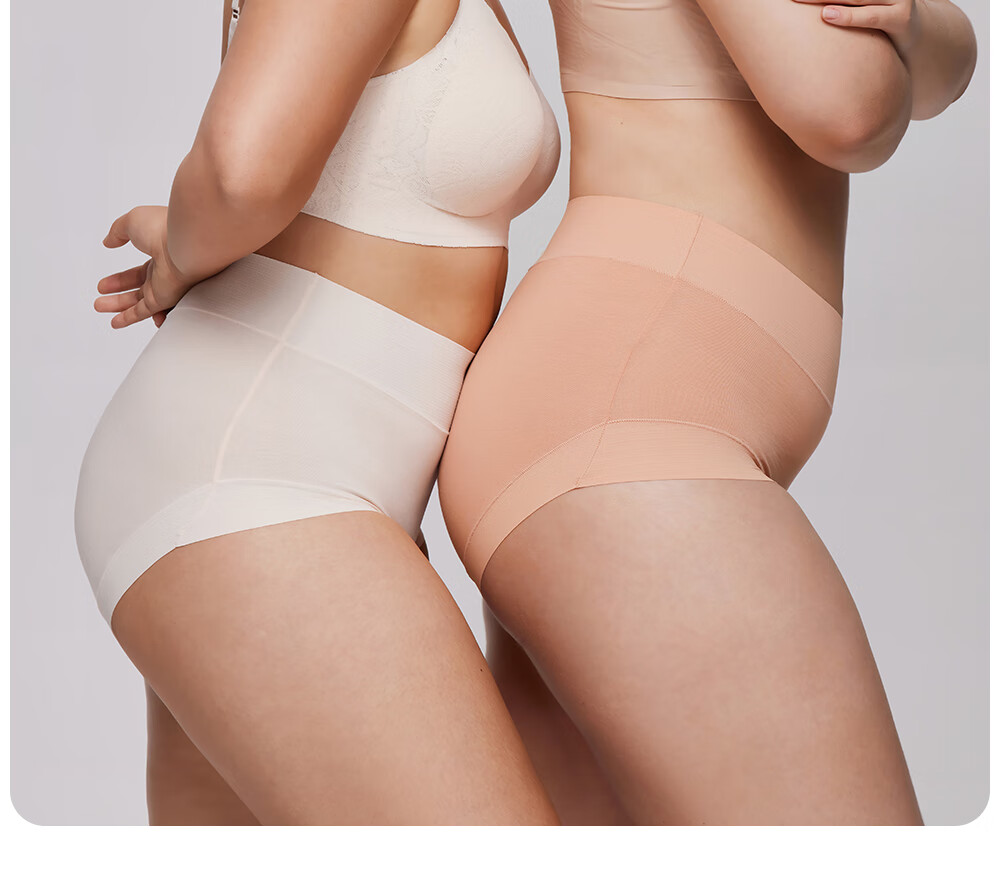 Женские трусы Guniangjia Xinjiang Long-Staple Cotton High-Waist Underwear, с легкой коррекцией живота, удлиненной ластовицей, антибактериальные, бесшовные, с высокой эластичностью, комфортные трусы большого размера