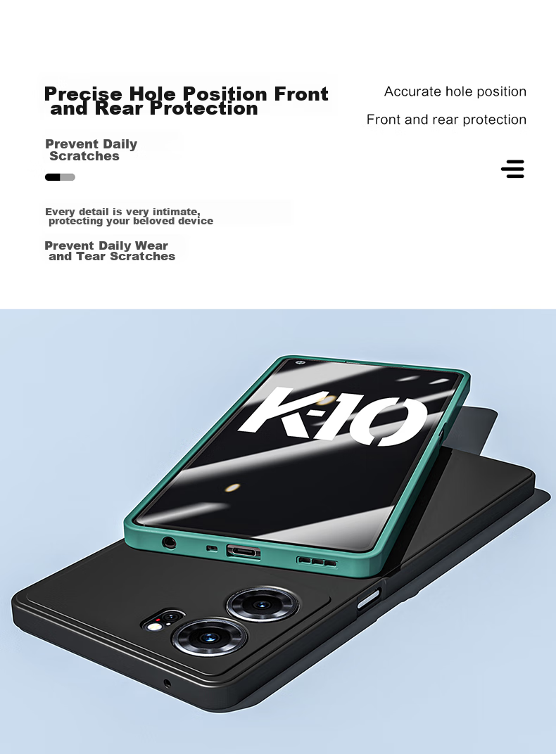 Чехол HotFire для OPPO K10, противоударный силиконовый с полной защитой объектива, черный