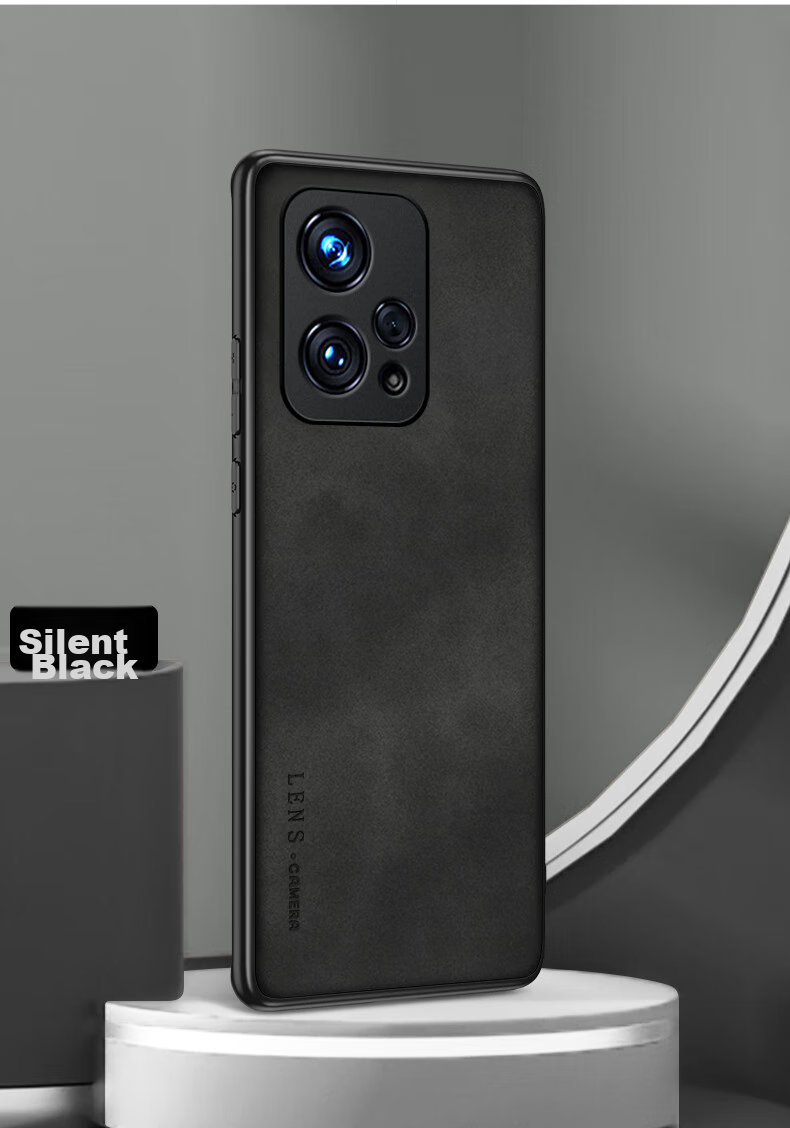 Чехол для телефона SHIYONG для Honor 90 GT, защитный чехол с полной защитой объектива, силиконовый мягкий край, ударопрочный, ультратонкий, простой и стильный чехол из кожи для мужчин и женщин, черный