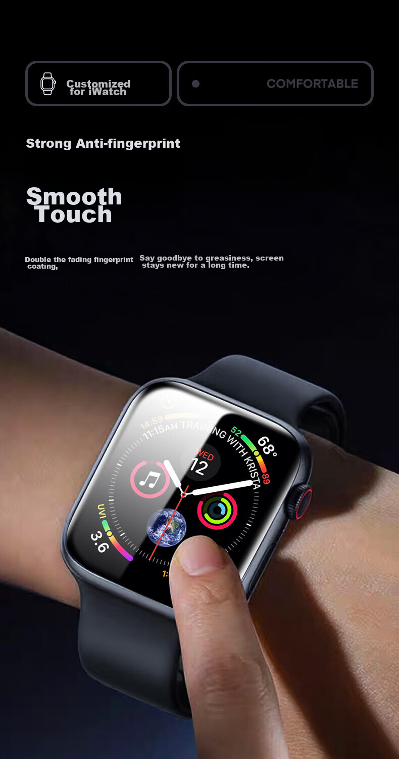 Защитная пленка PISEN для Apple Watch Series 11/10 46 мм, гидрогелевая, противоударная, 2 шт.