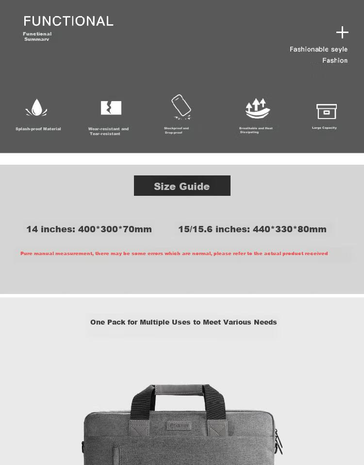 Сумка-слинг Taikesen для ноутбука, 14 дюймов, деловая, унисекс, для Huawei, Lenovo, Apple Macbook