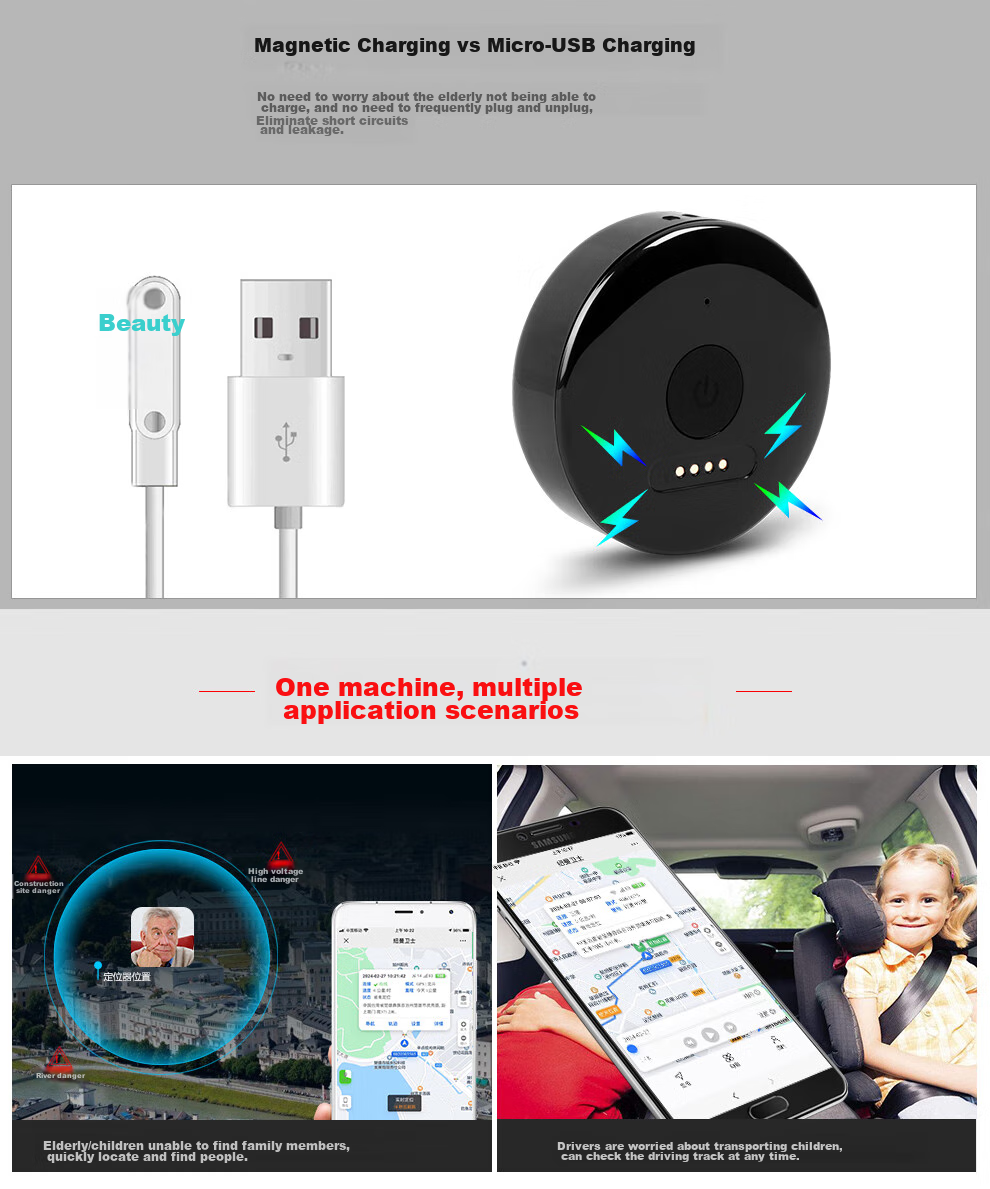 GPS-трекер Newsmy N50-Q5 для пожилых людей и детей, водонепроницаемый, с функцией вызова